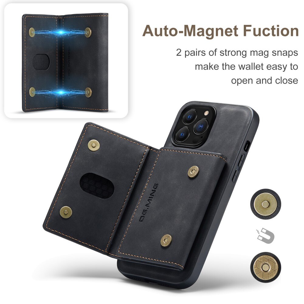 Magnetic Card Slot Case iPhone 16 Pro Max Svart