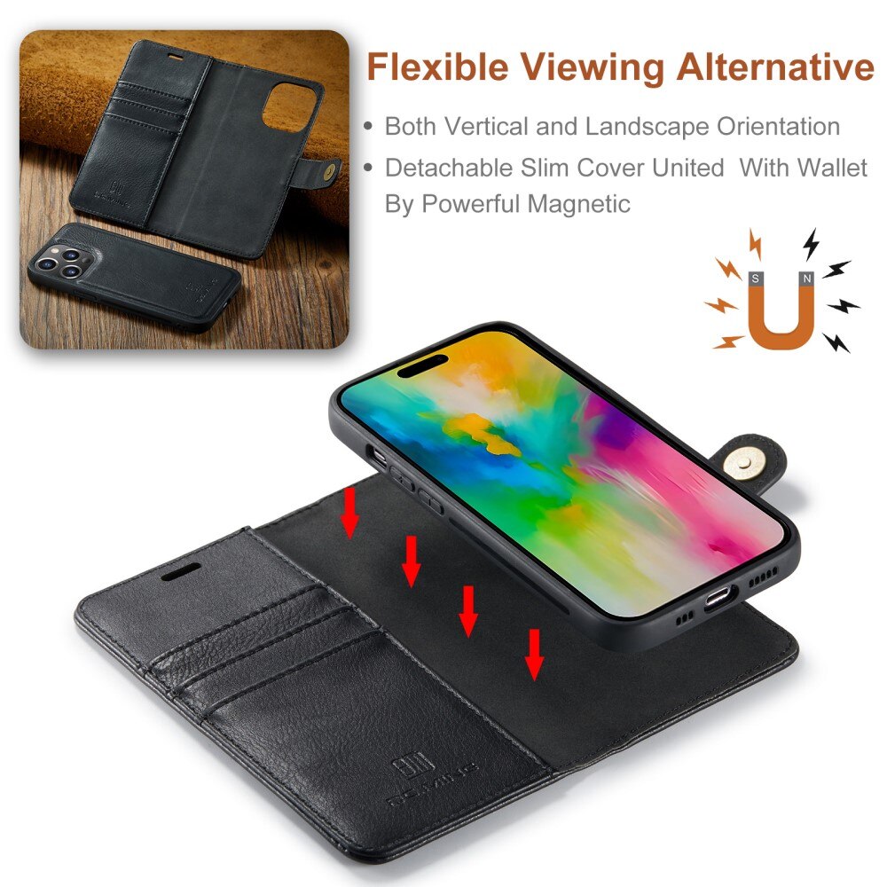 Magnet Wallet iPhone 16 Pro Black
