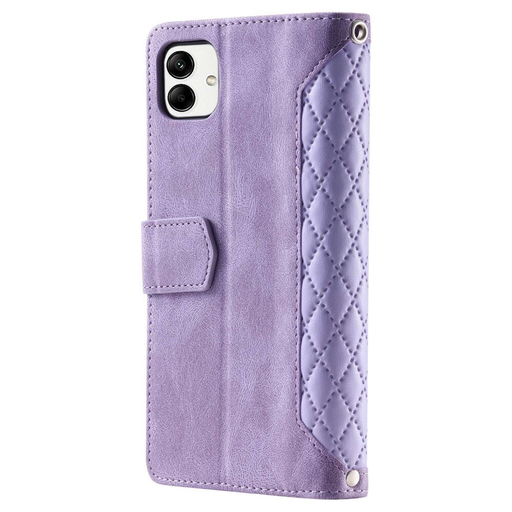 Lommebokveske Samsung Galaxy A04 Quilted Lilla