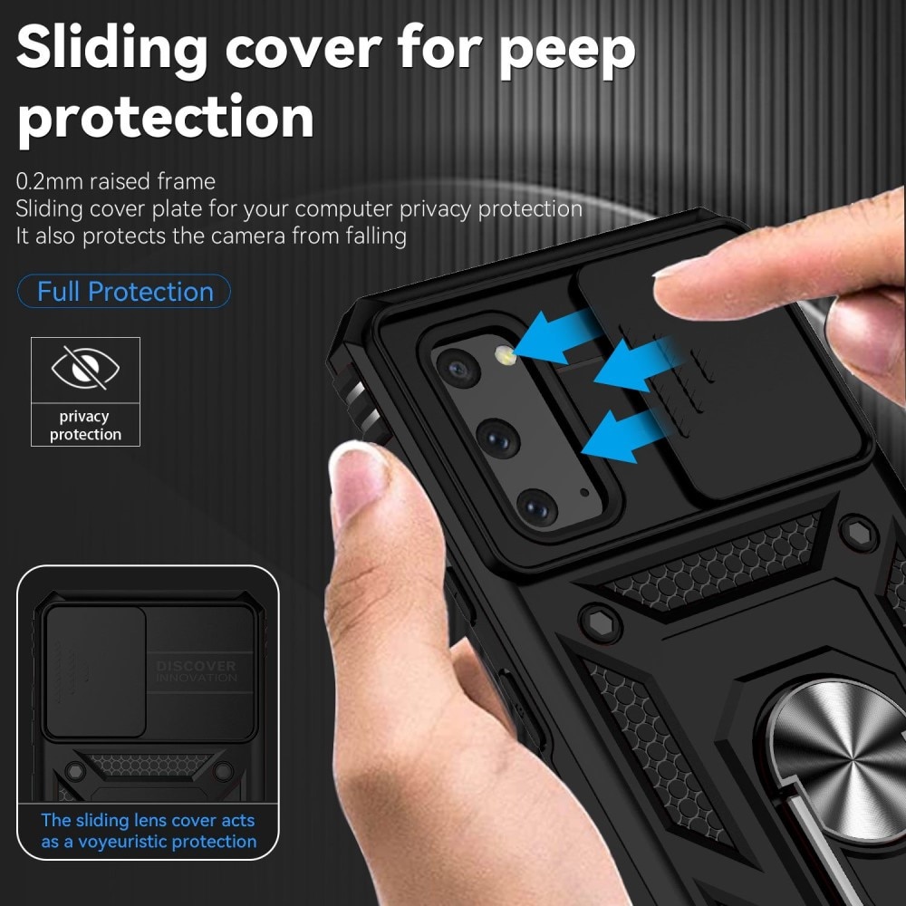 Hybriddeksel Tech Ring+Kamerabeskyttelse Samsung Galaxy S20 svart