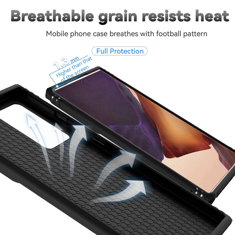 Hybriddeksel Tech Ring+Kamerabeskyttelse Samsung Galaxy Note 20 Ultra svart