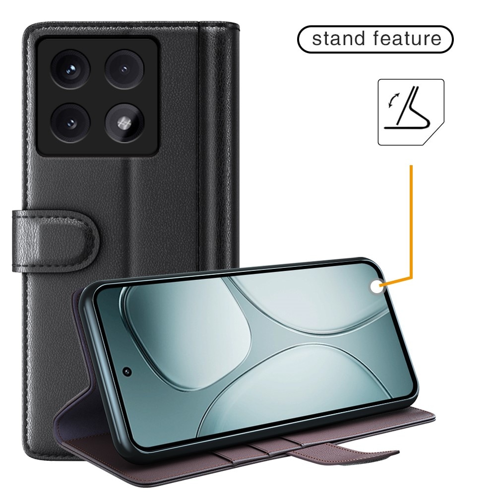 Ekte Lærveske Xiaomi 14T Svart