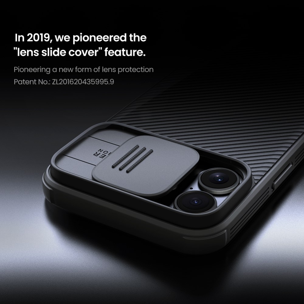 CamShield Deksel iPhone 16 Svart