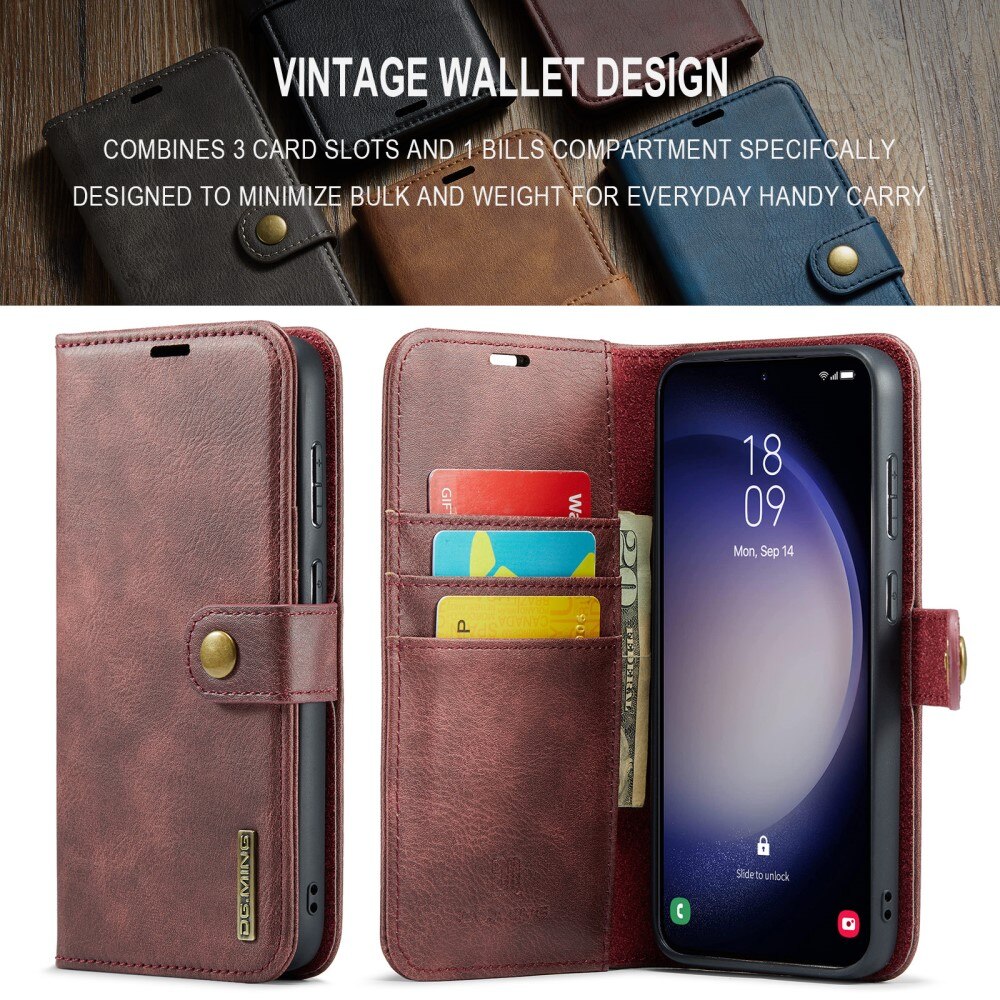 Magnet Wallet Samsung Galaxy S24 FE Red