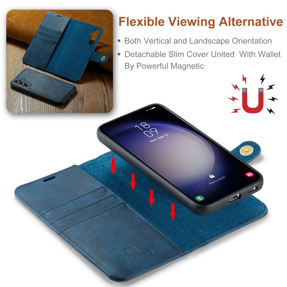Magnet Wallet Samsung Galaxy S24 FE Blue