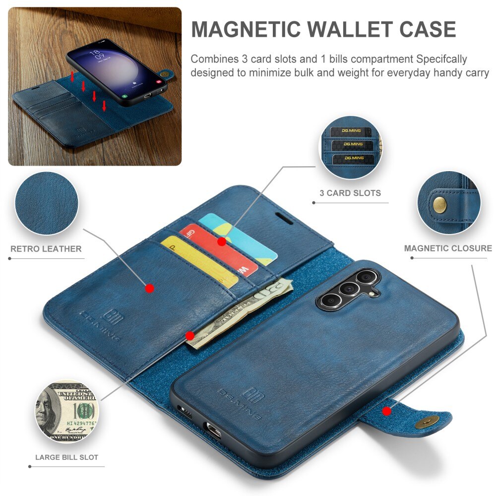 Magnet Wallet Samsung Galaxy S24 FE Blue