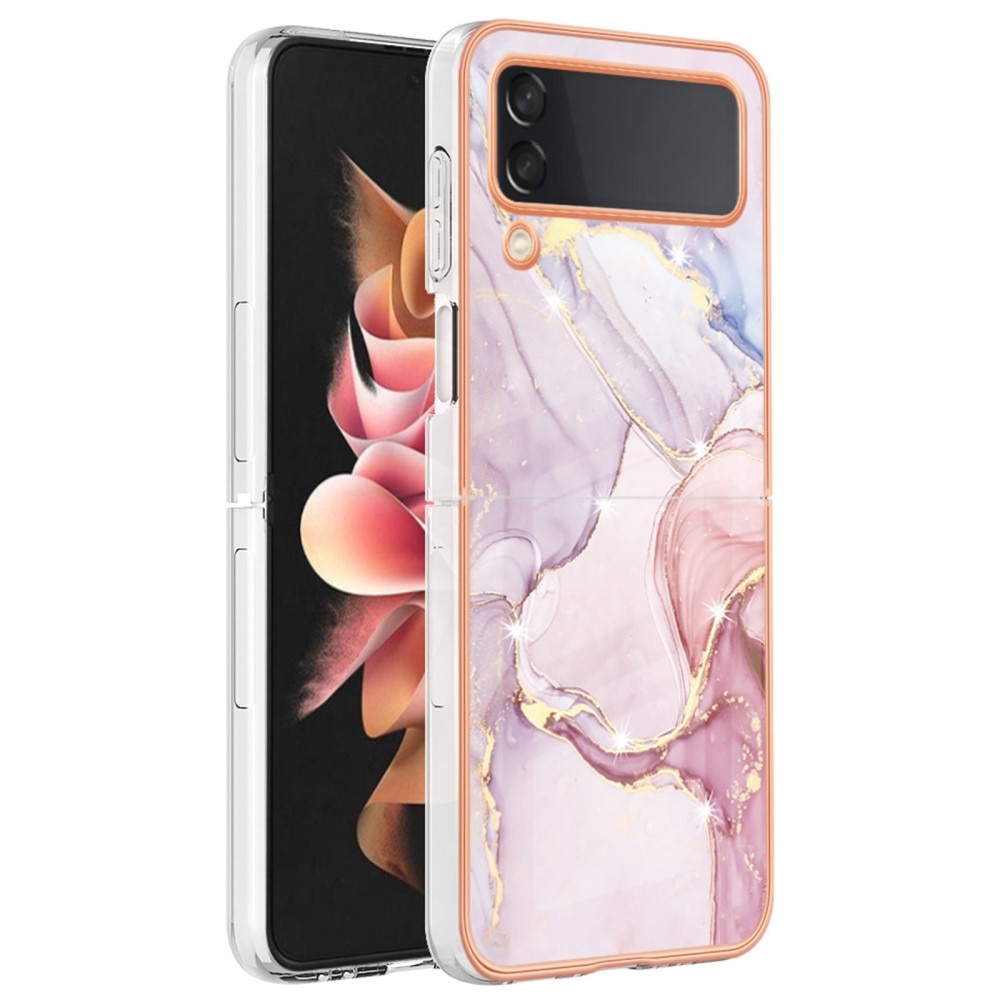 TPU Deksel Samsung Galaxy Z Flip 4 rosa marmor