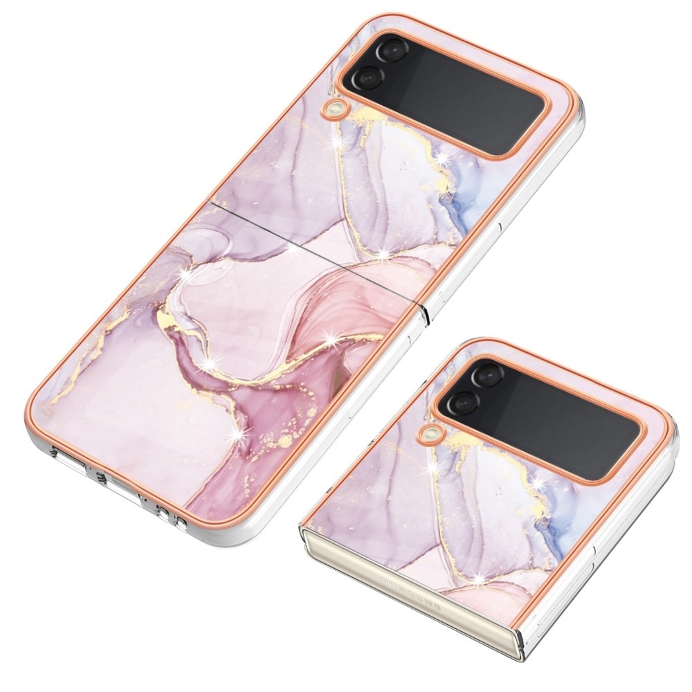 TPU Deksel Samsung Galaxy Z Flip 4 rosa marmor