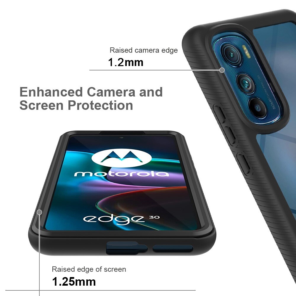 Full Protection Case Motorola Edge 30 Svart