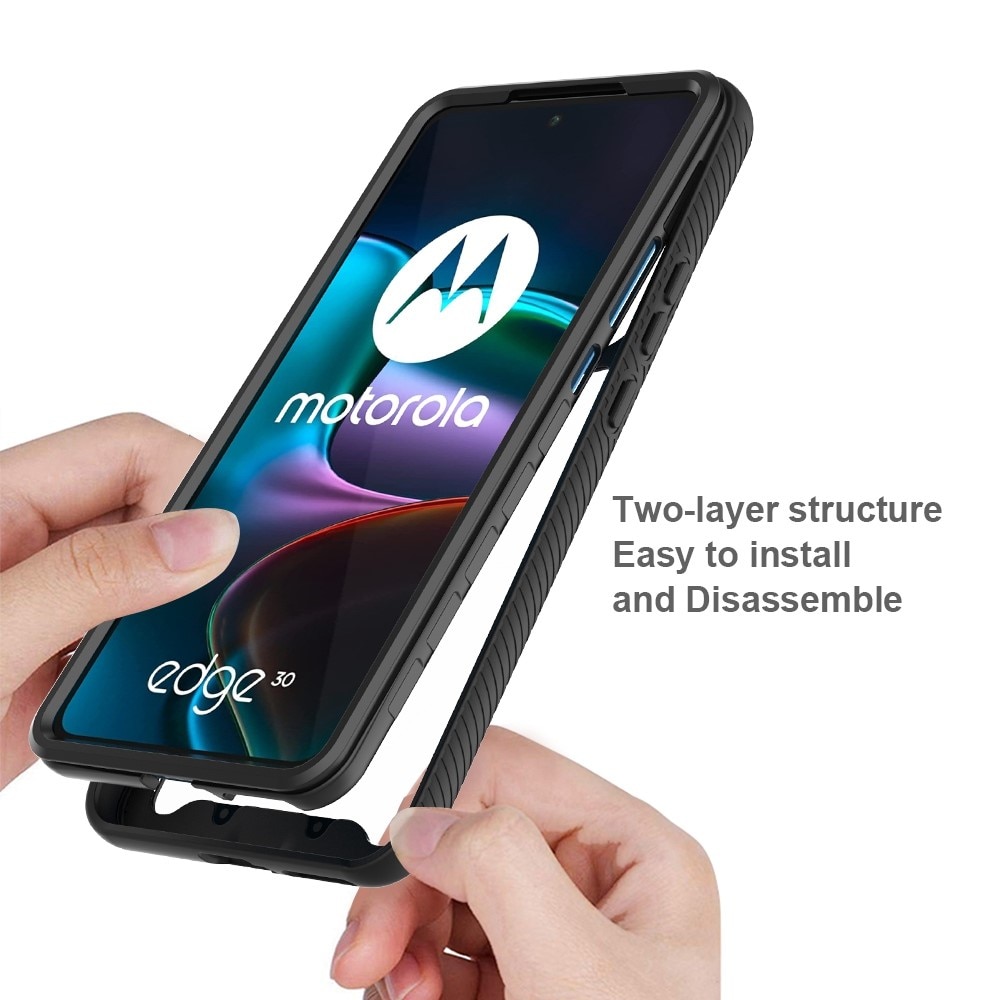 Full Protection Case Motorola Edge 30 Svart