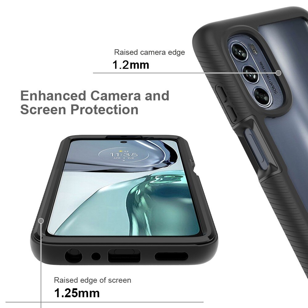 Full Protection Case Motorola Moto G62 Svart
