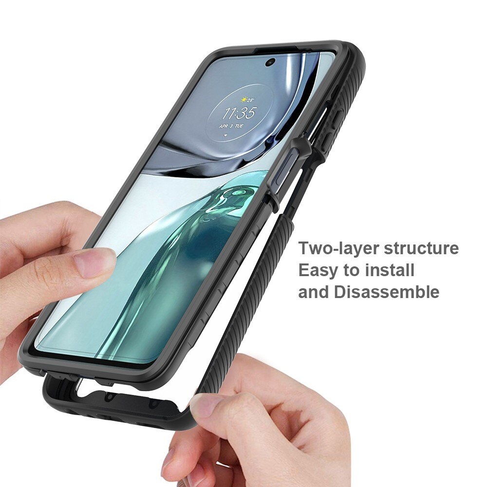 Full Protection Case Motorola Moto G62 Svart