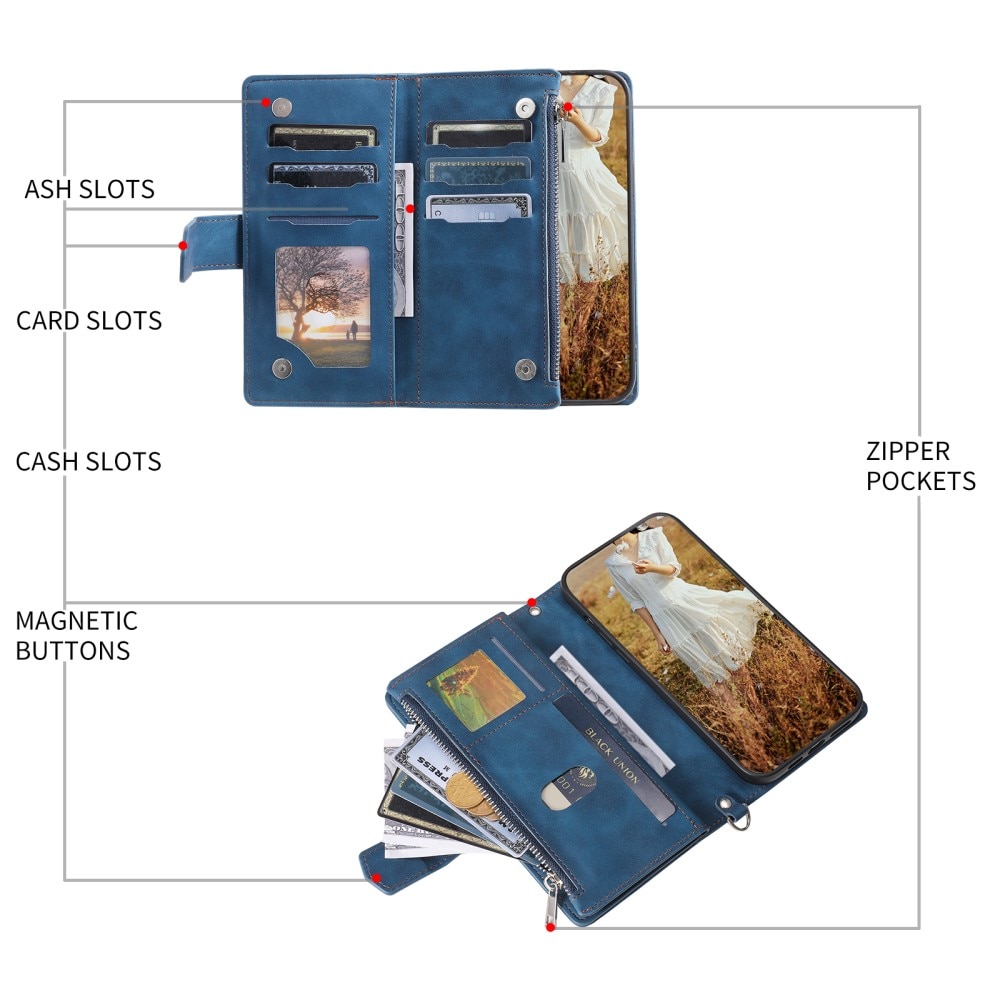 Lommebokveske Samsung Galaxy A56 Quilted Blå