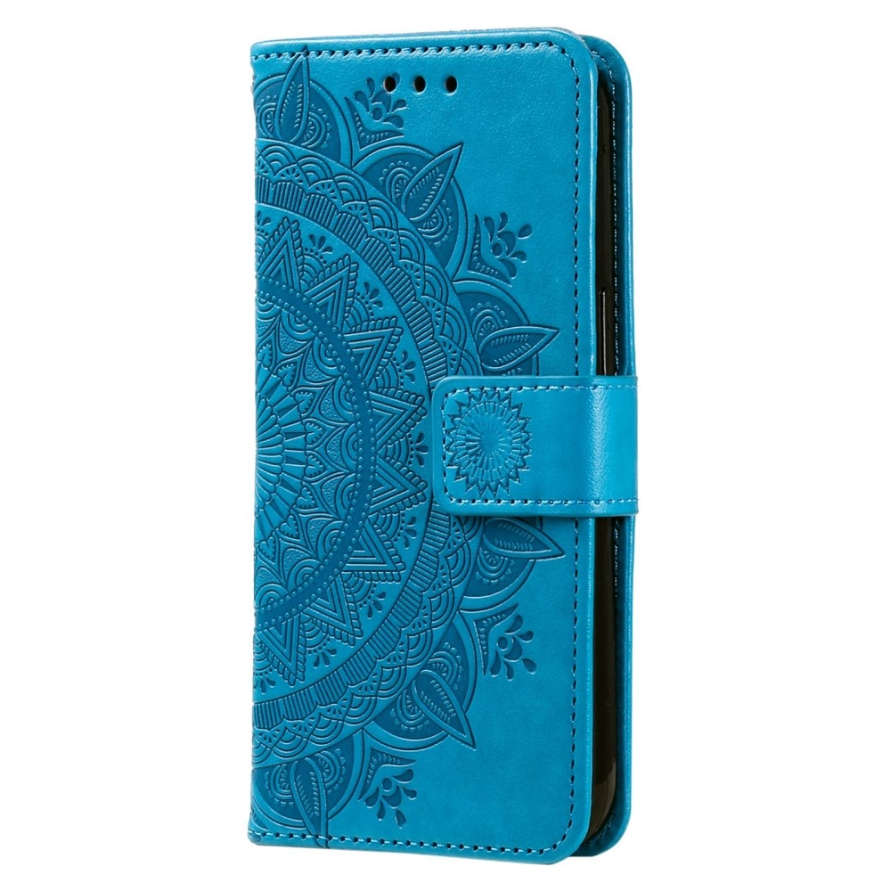 Lærveske Mandala Huawei Mate 50 Pro blå