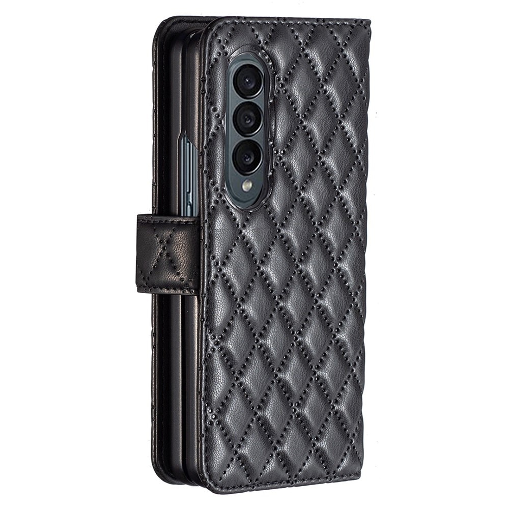 Lommebokdeksel Samsung Galaxy Z Fold 3 Quilted svart