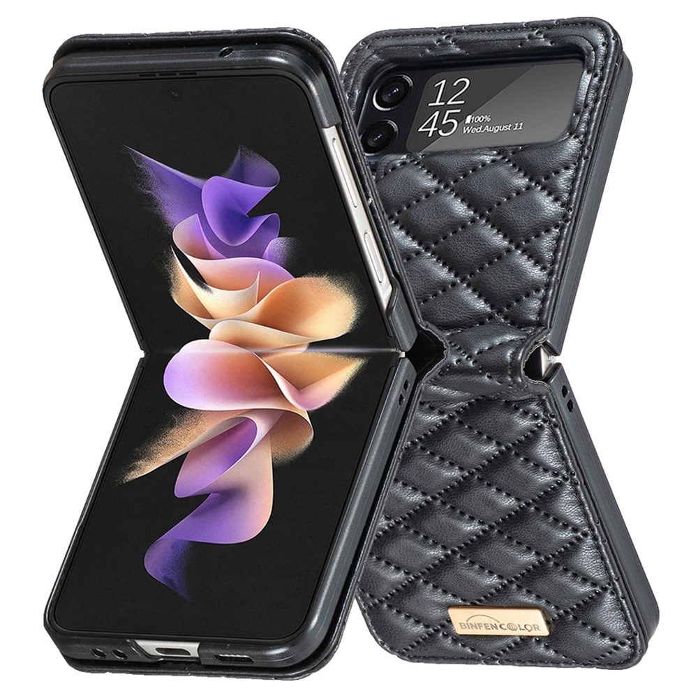 Deksel Samsung Galaxy Z Flip 3 Quilted svart