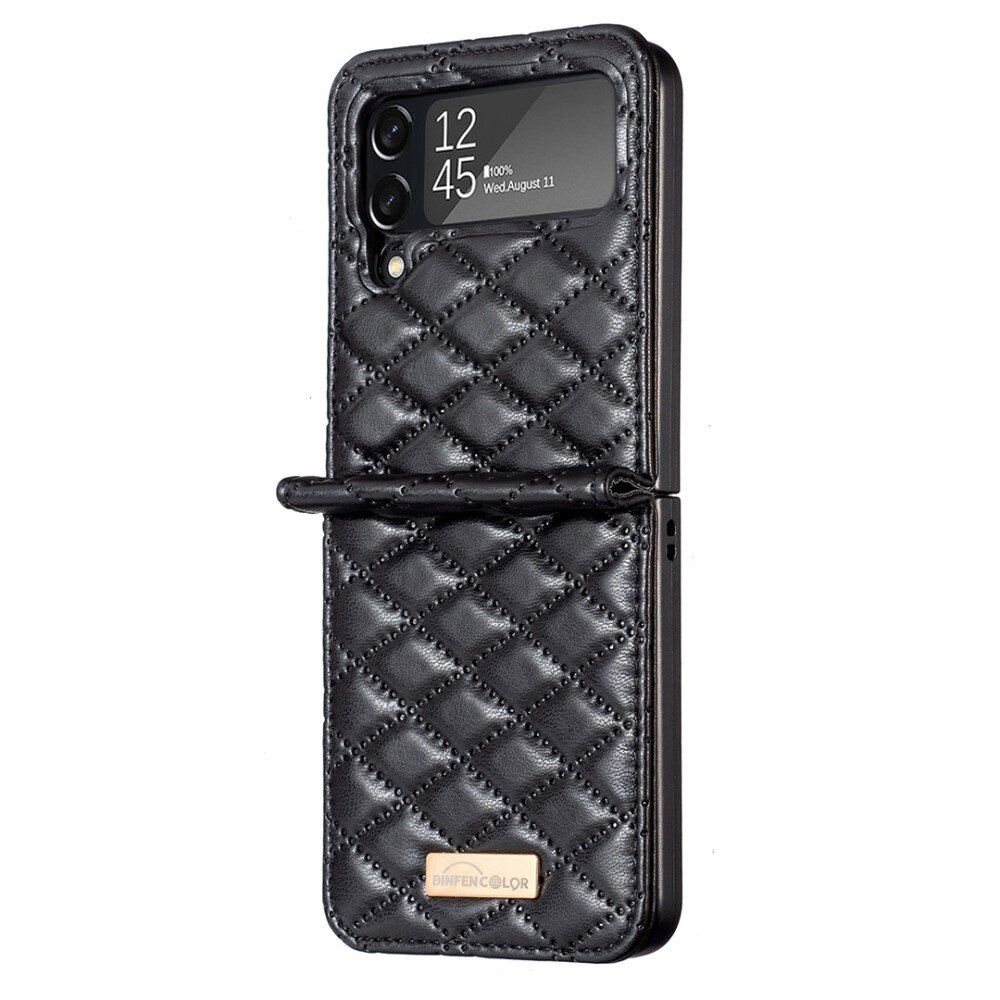 Deksel Samsung Galaxy Z Flip 3 Quilted svart