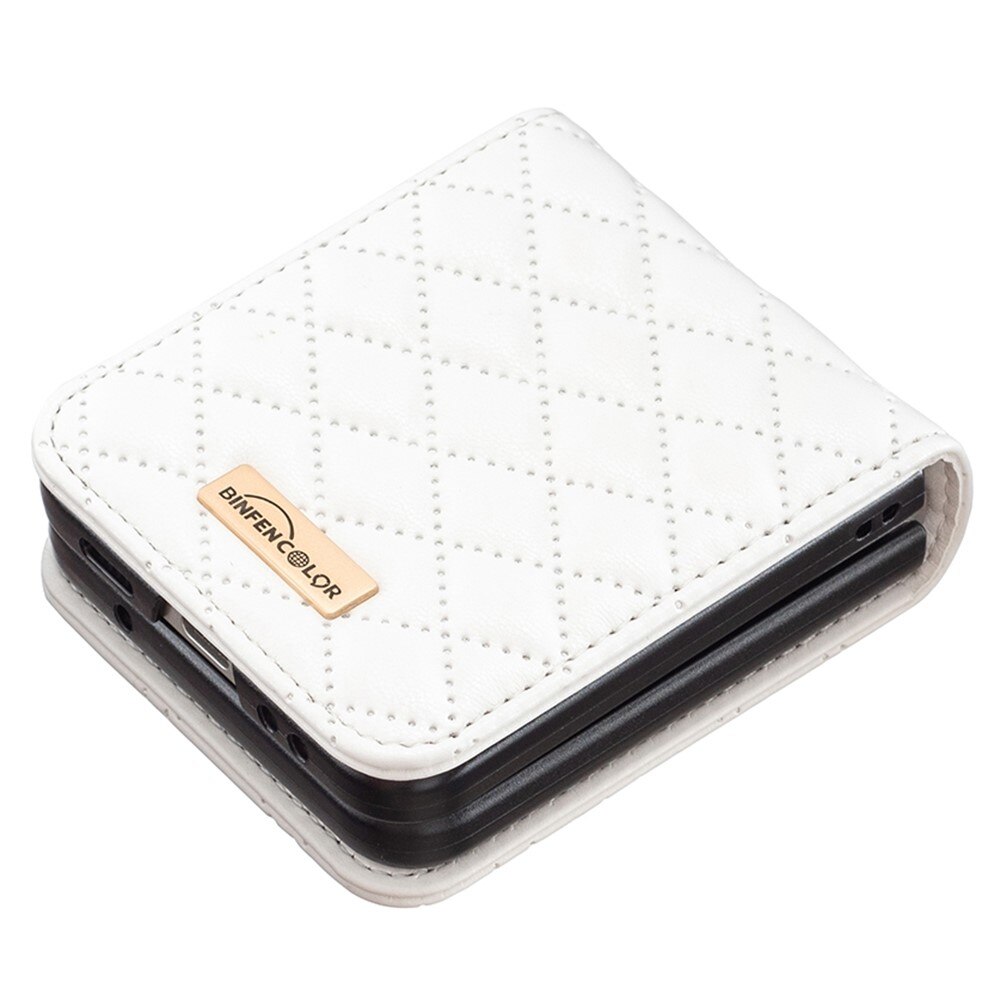 Deksel Samsung Galaxy Z Flip 3 Quilted hvit