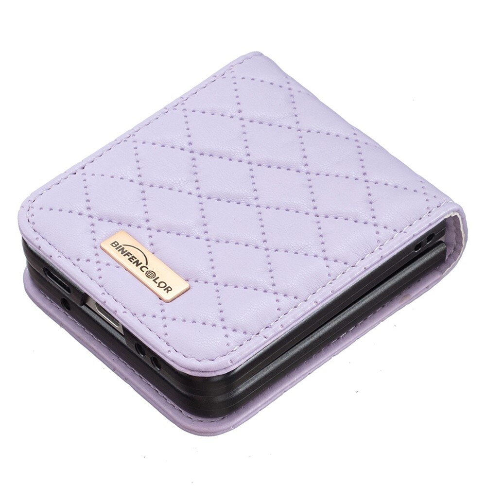 Deksel Samsung Galaxy Z Flip 3 Quilted lilla