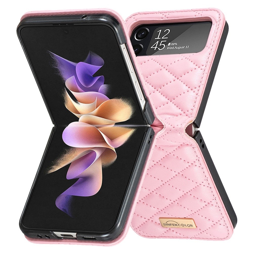 Deksel Samsung Galaxy Z Flip 3 Quilted rosa