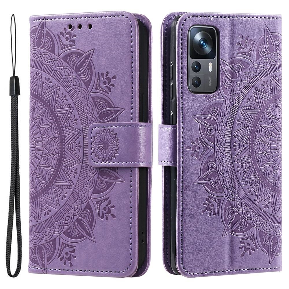 Lærveske Mandala Xiaomi 12T/12T Pro lilla