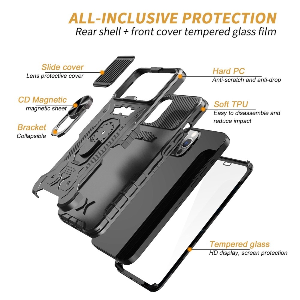 Tactical Full Protection Case iPhone 14 Pro Black