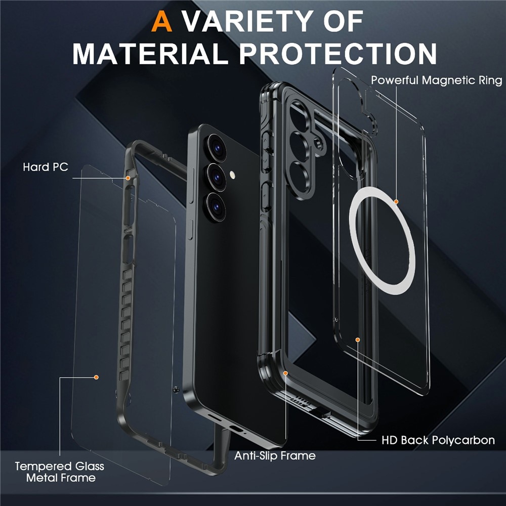 Premium Full Protection Case Samsung Galaxy S25 Plus Black
