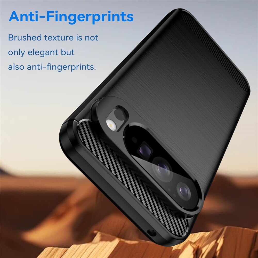 Google Pixel 10 Pro XL Deksel TPU Brushed Svart