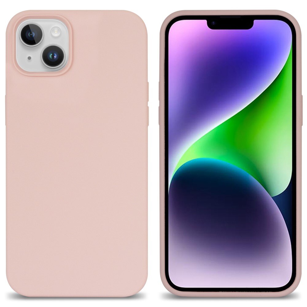 Deksel Silikon iPhone 14 rosa