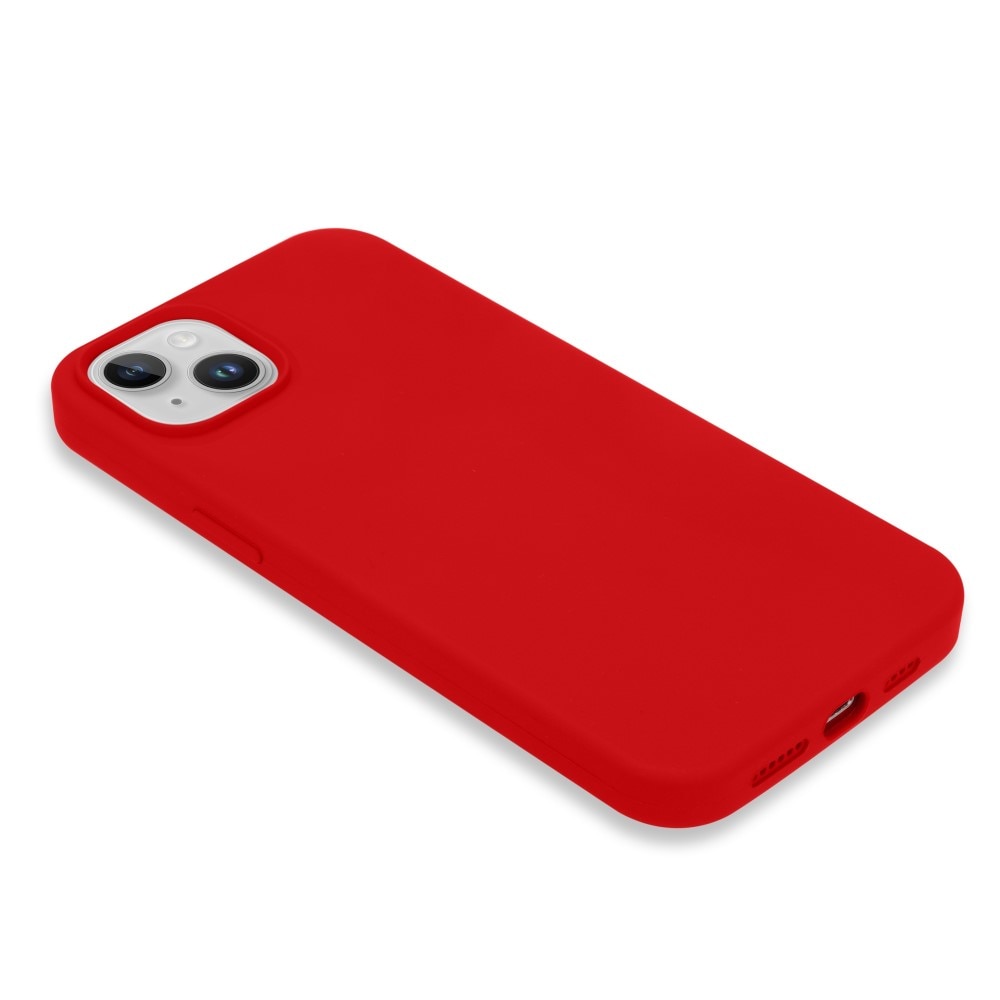 Deksel Silikon iPhone 14 rød
