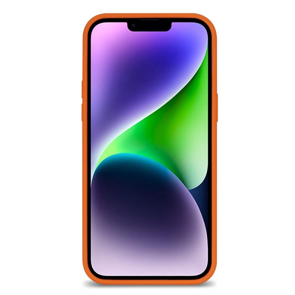 Deksel Silikon iPhone 14 oransje