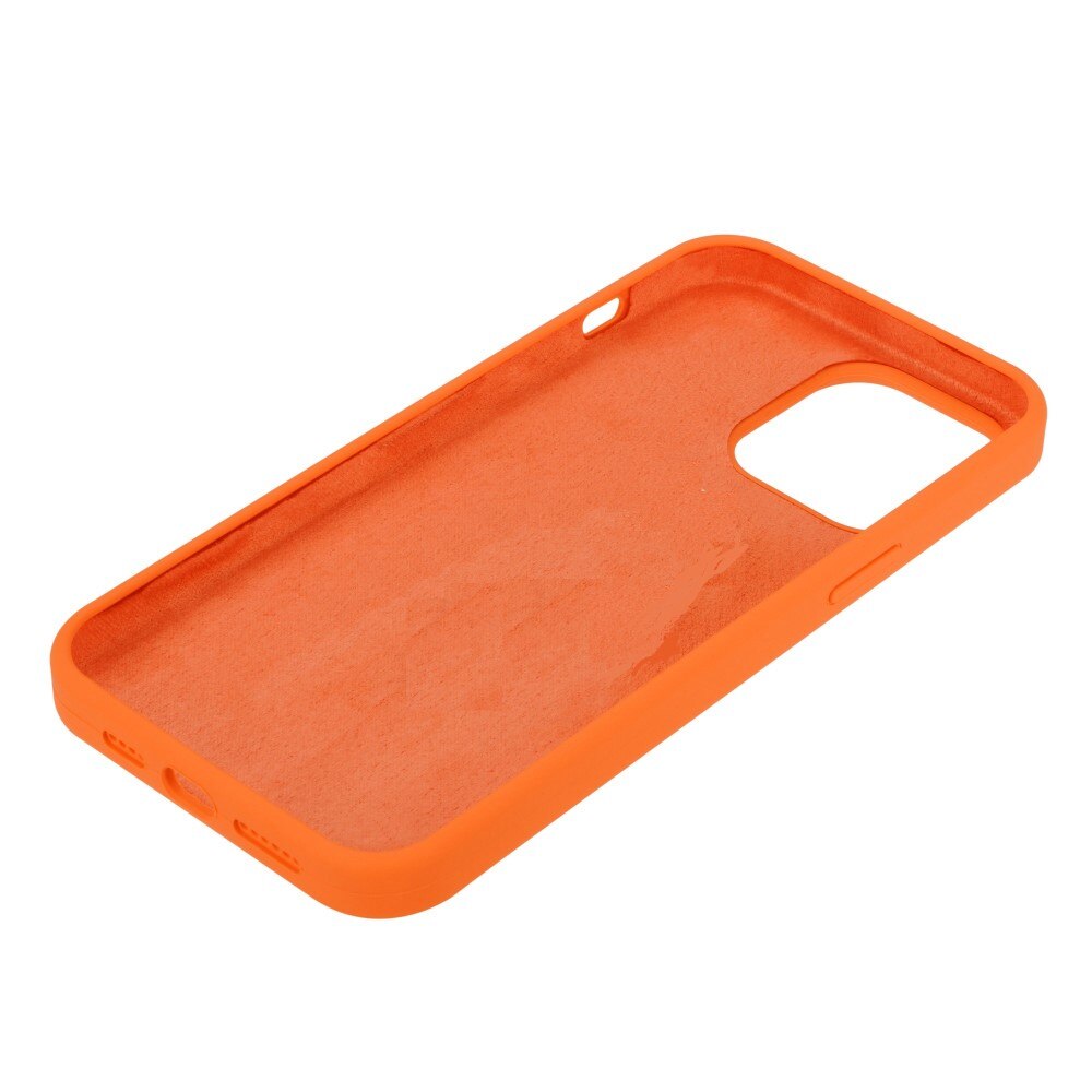 Deksel Silikon iPhone 14 oransje