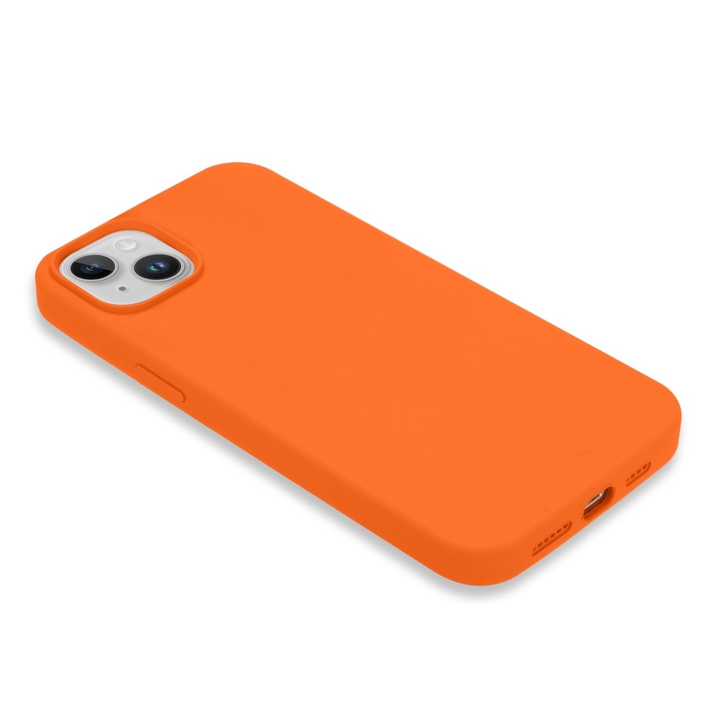 Deksel Silikon iPhone 14 Plus oransje