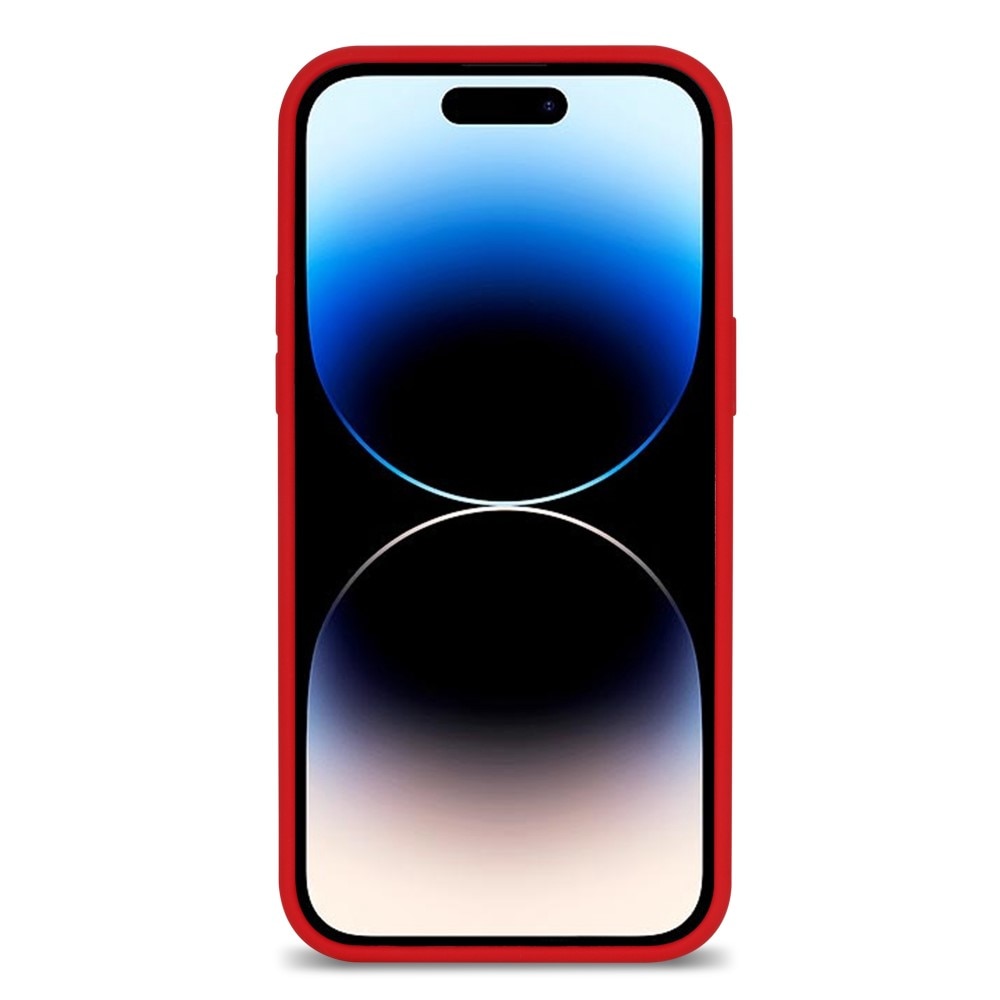 Deksel Silikon iPhone 14 Pro rød