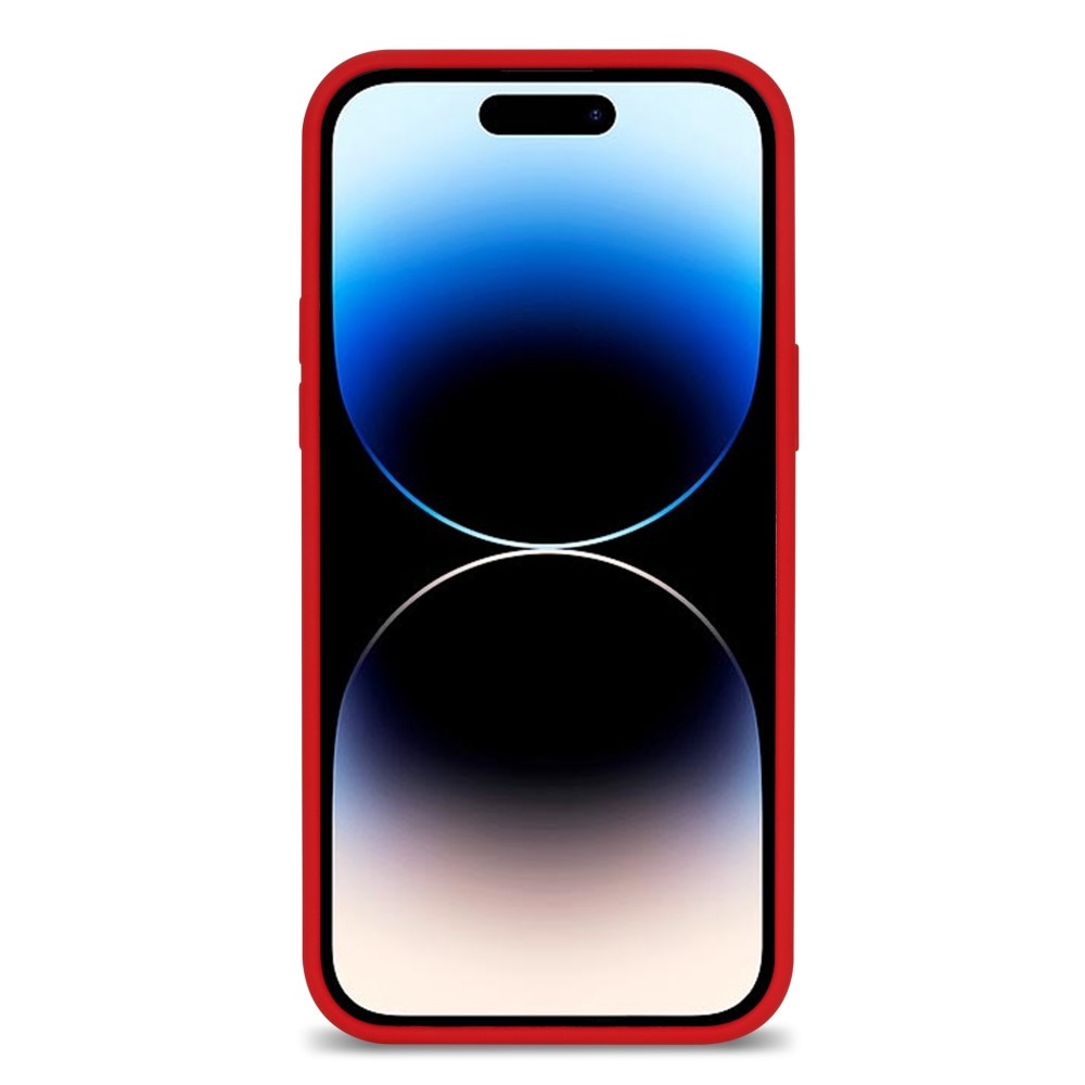 Deksel Silikon iPhone 14 Pro rød