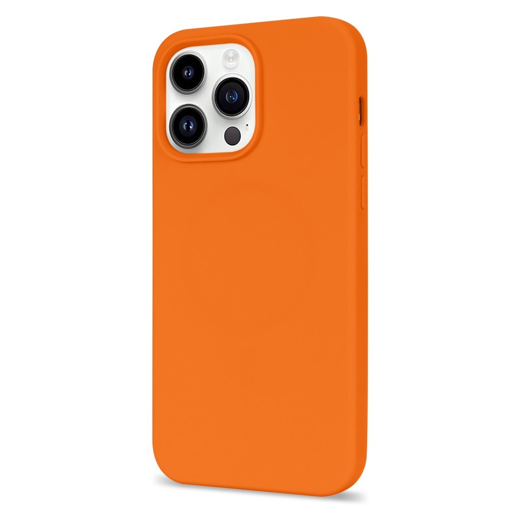 Deksel Silikon iPhone 14 Pro oransje