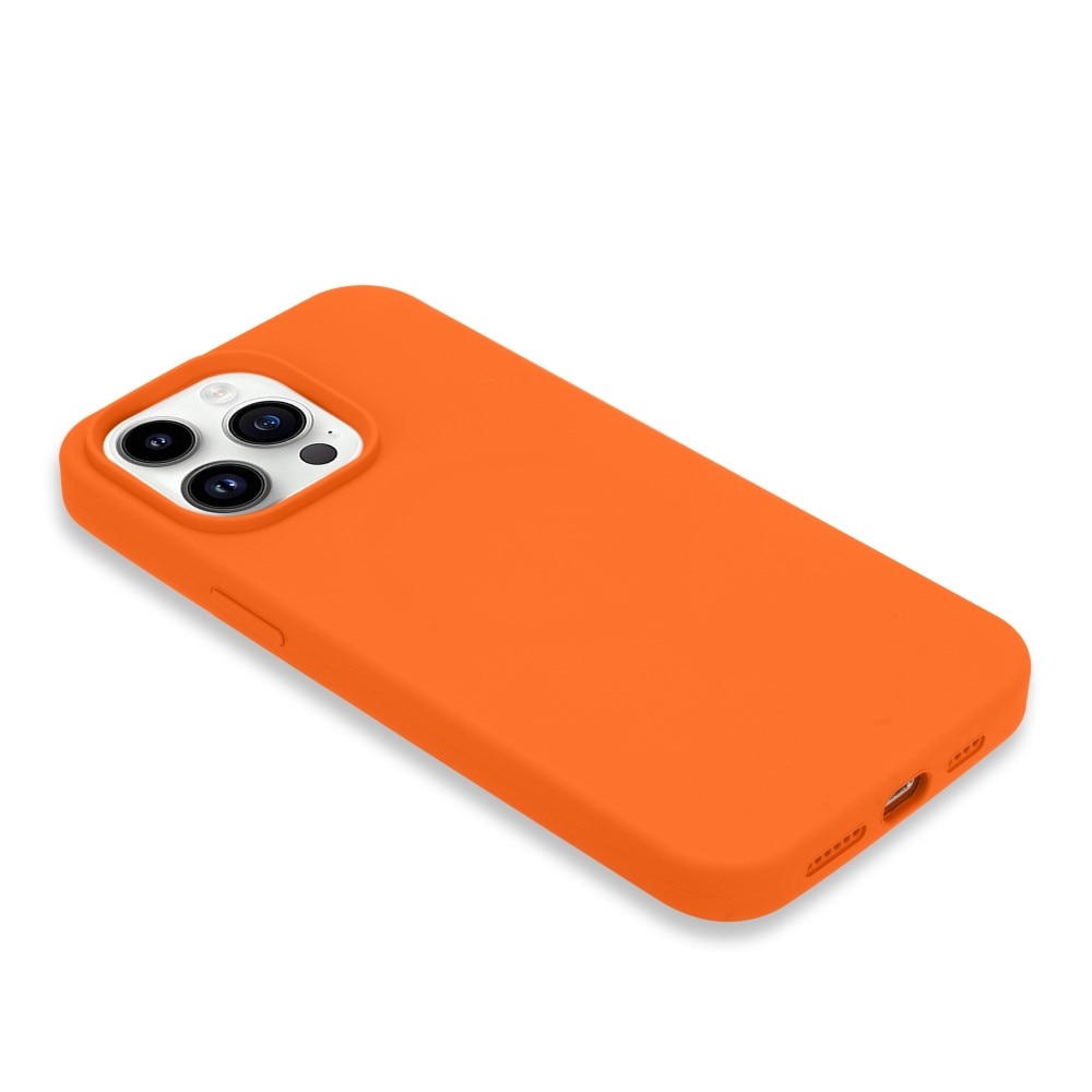Deksel Silikon iPhone 14 Pro oransje