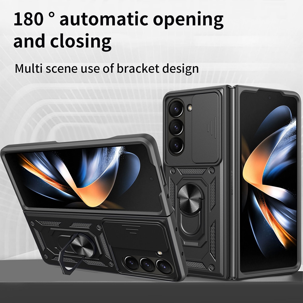 Hybriddeksel Tech Ring+Kamerabeskyttelse Samsung Galaxy Z Fold 7 svart