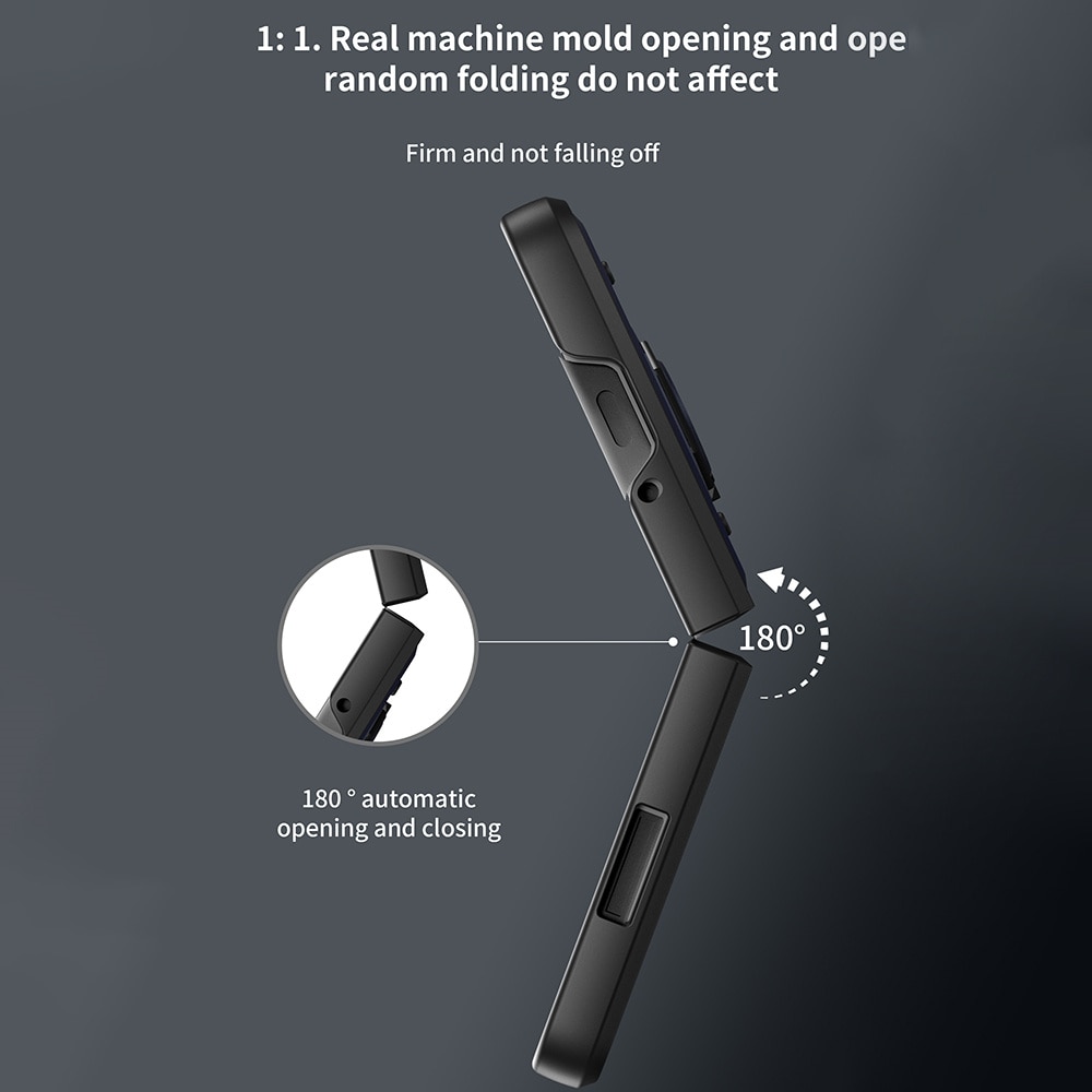 Hybriddeksel Tech Ring+Kamerabeskyttelse Samsung Galaxy Z Fold 7 svart