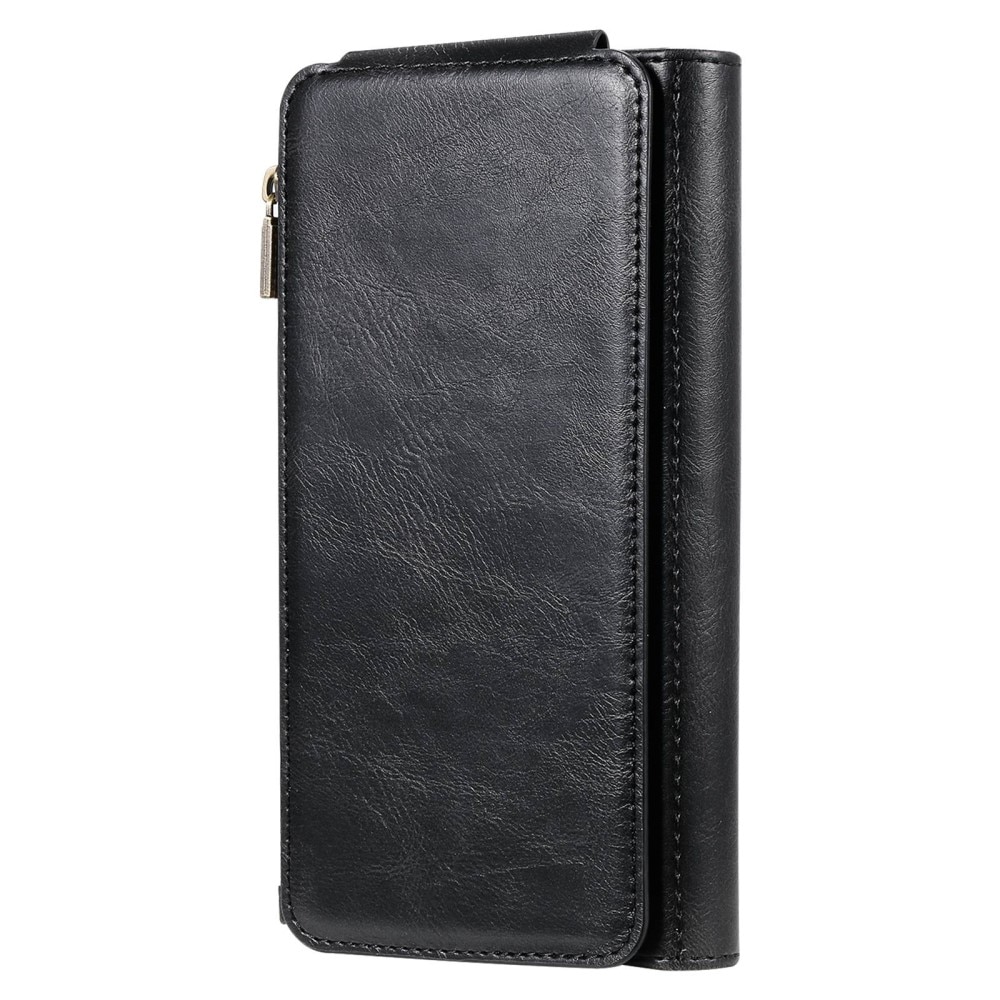 Magnet Leather Multi-Wallet iPhone 14 Pro svart
