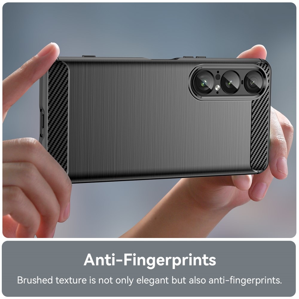 Sony Xperia 1 VII Deksel TPU Brushed Svart