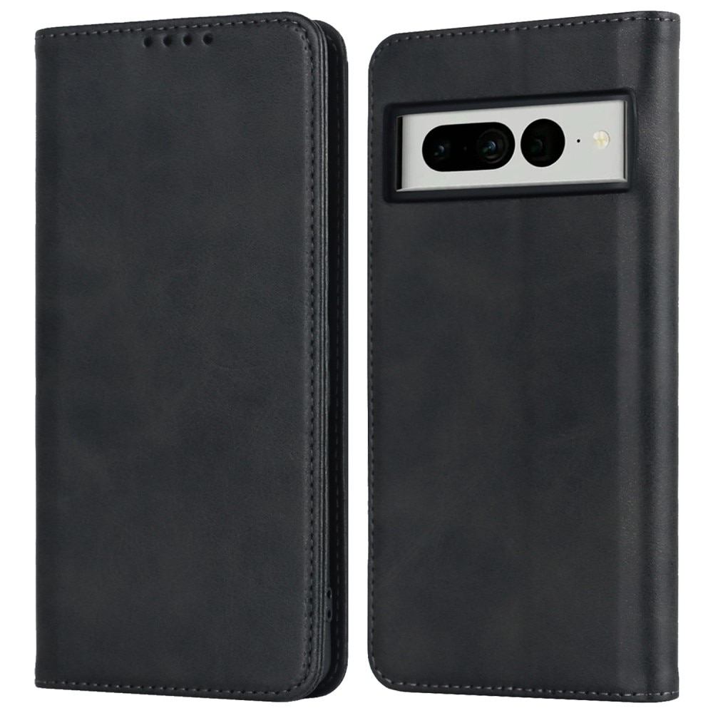 Google Pixel 7 Pro Slim Leather Wallet Black