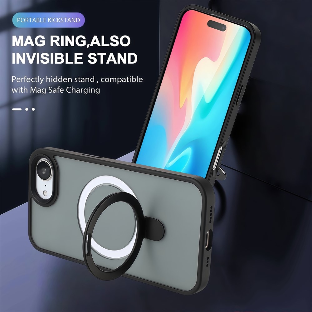 Hybriddeksel MagSafe Ring iPhone 16e Svart