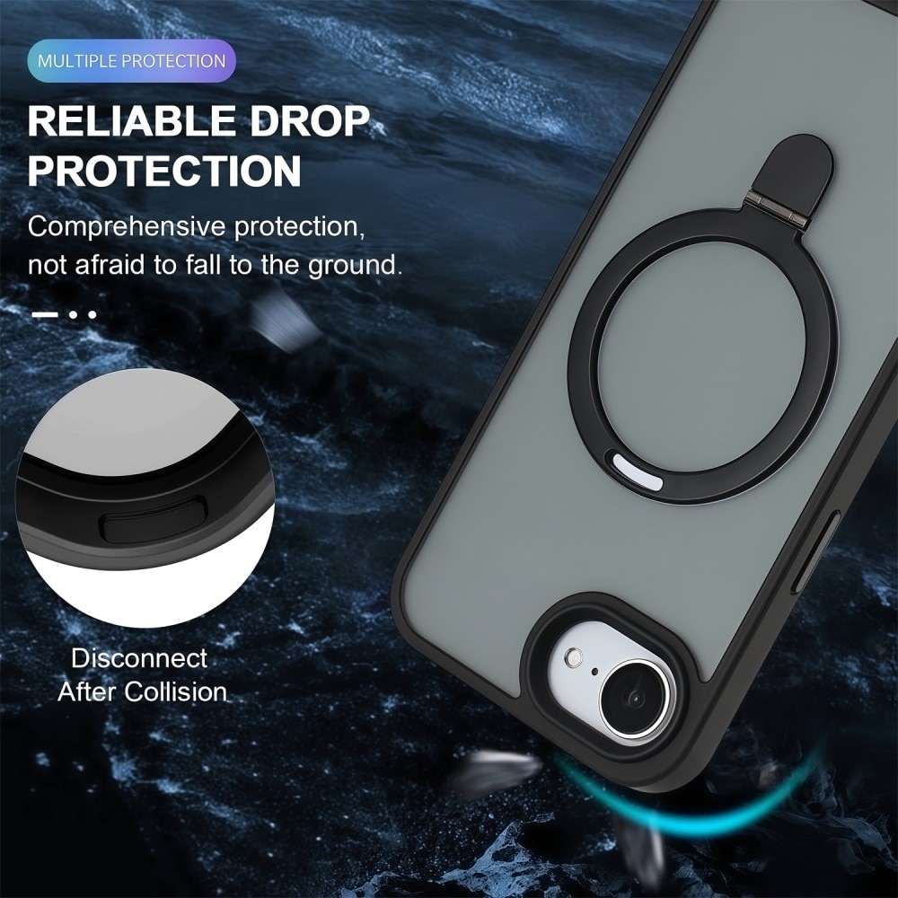 Hybriddeksel MagSafe Ring iPhone 16e Svart