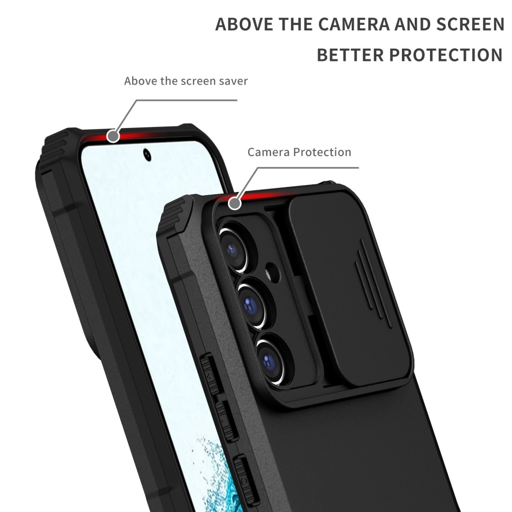Samsung Galaxy A56 Kickstand Deksel kamerabeskyttelse Svart