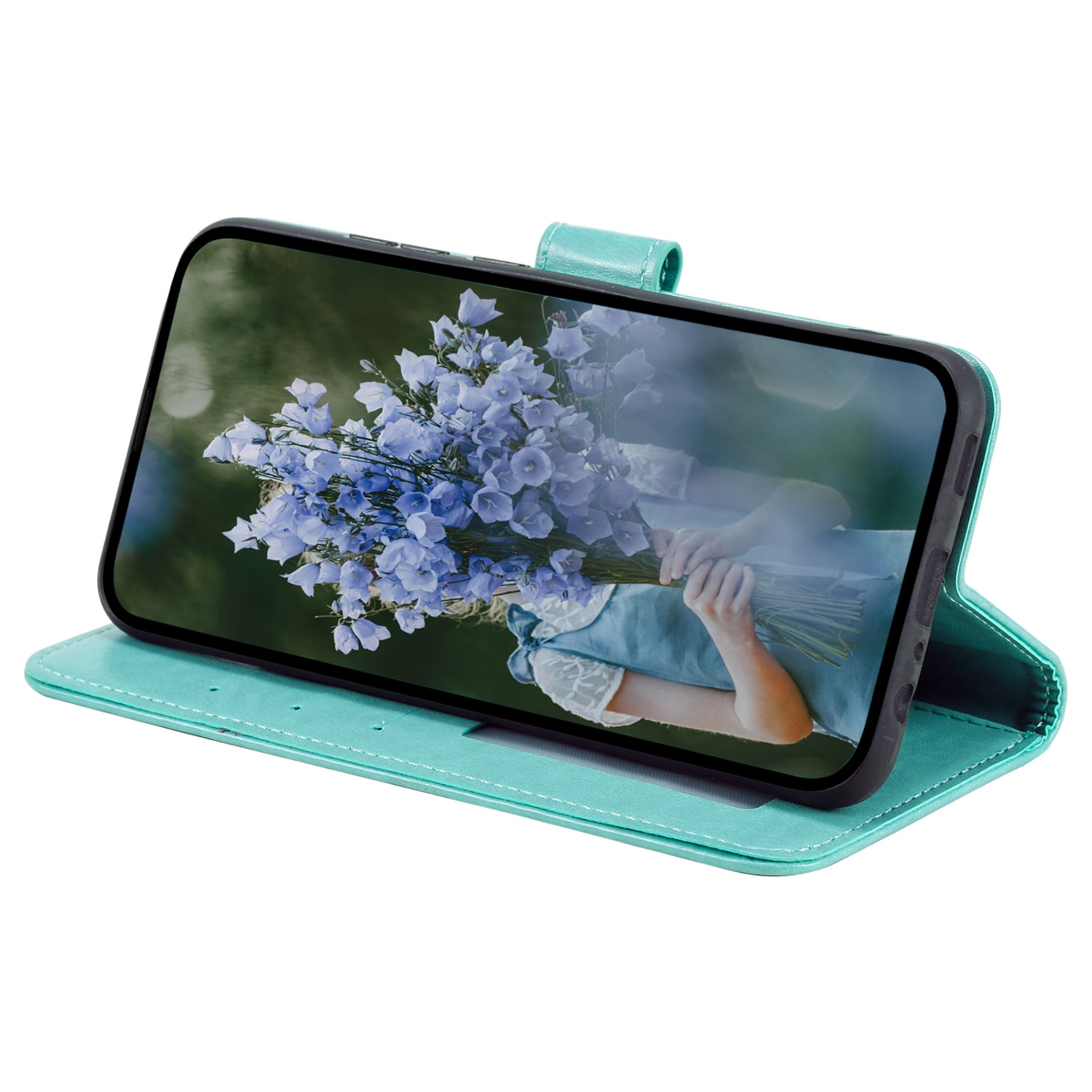 Lærveske Mandala Samsung Galaxy A17 Grønn