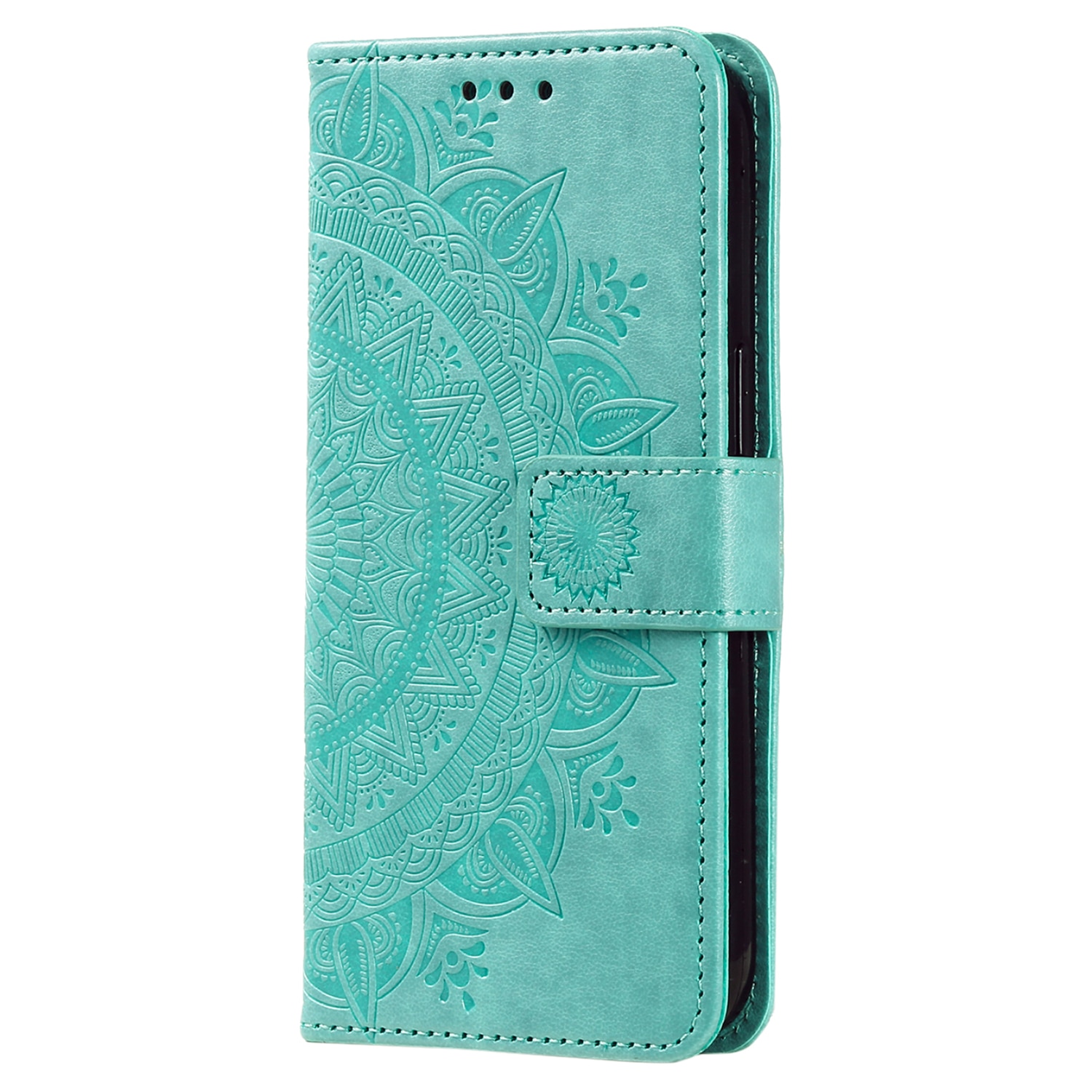 Lærveske Mandala Samsung Galaxy A17 Grønn