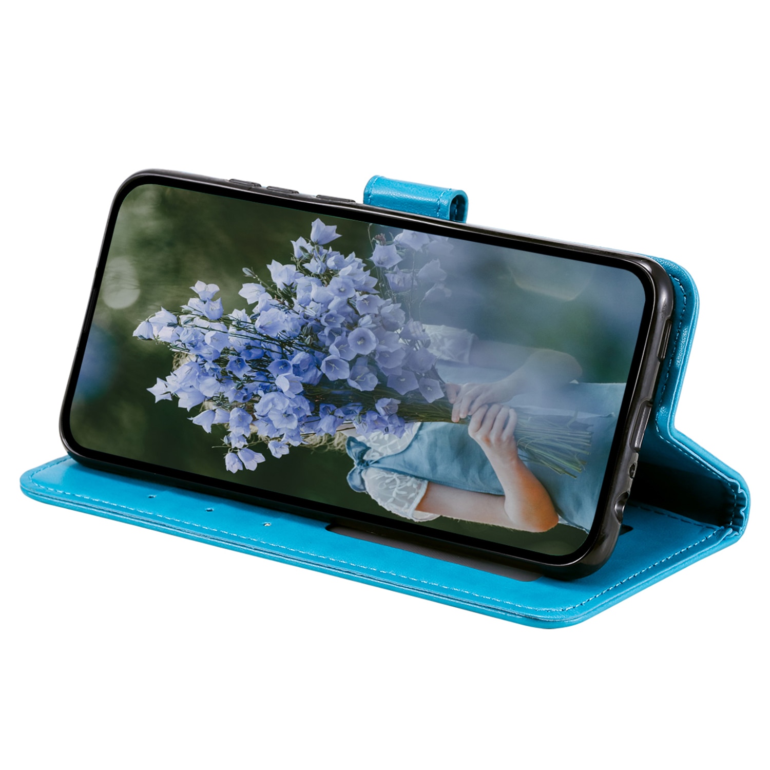 Lærveske Mandala Samsung Galaxy A17 Blå
