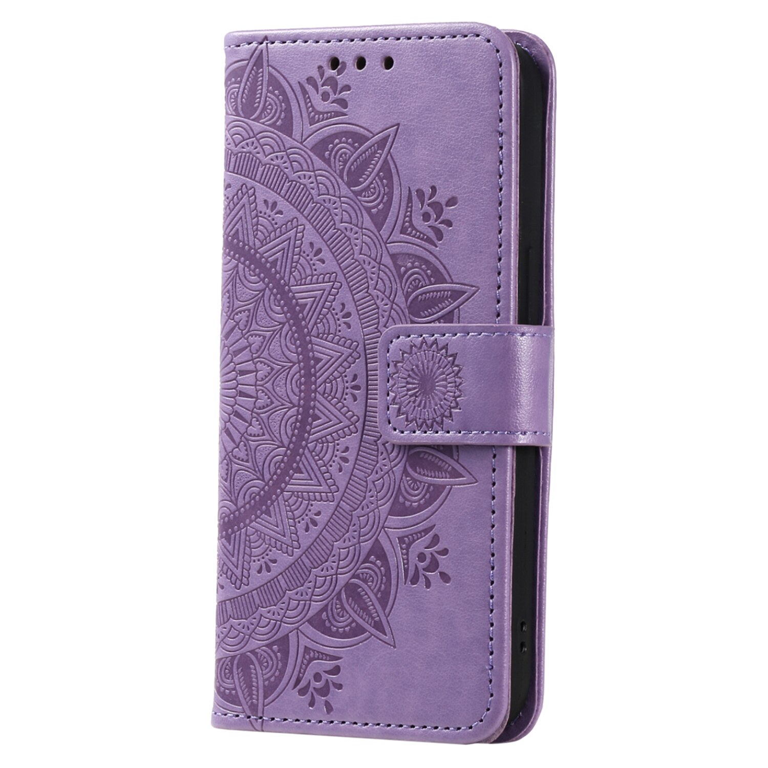 Lærveske Mandala Samsung Galaxy A17 Lilla