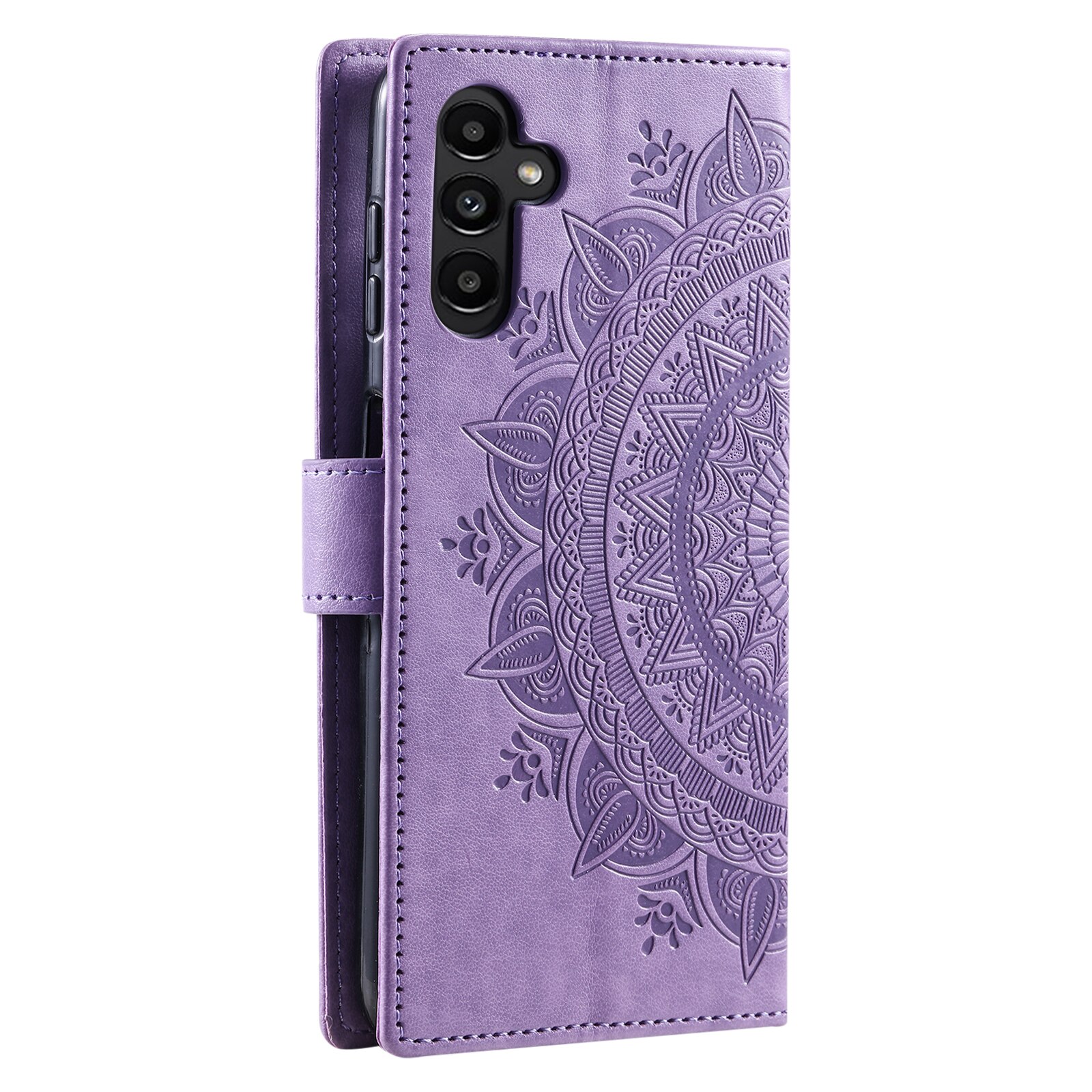 Lærveske Mandala Samsung Galaxy A17 Lilla